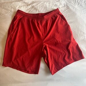 Lululemon Pace Breaker Short 9” Linerless, Sport Red, Size L